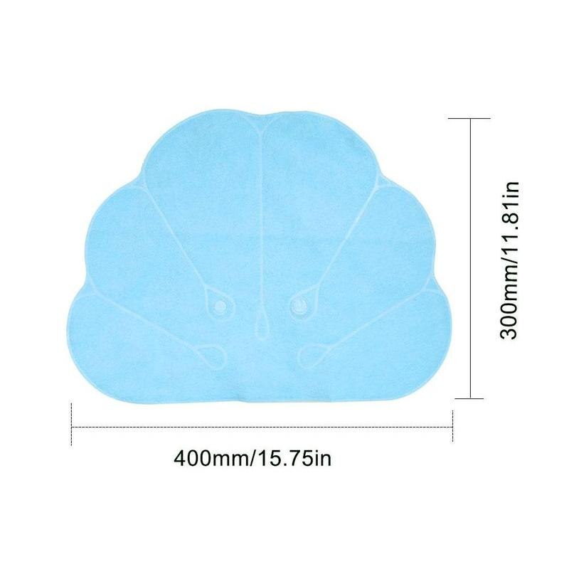 Opblaasbaar badkussen voor thuis, opblaasbaar badstof willekeurig nekkussen, kussen voor nekondersteuning, kleur waaiervormig bad, spa