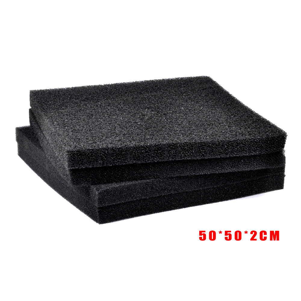 Filtro biológico de algodón de 2/4/5cm 50x50, estanque de espuma para acuario, tanque de peces, almohadilla de esponja, filtro de esponja para el Medio Ambiente de filtración primaria