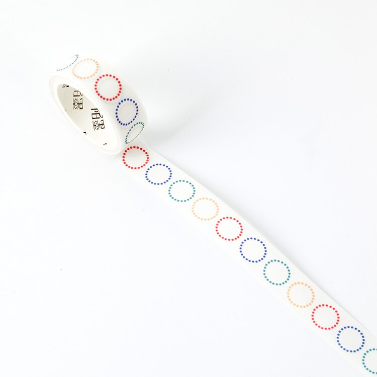 15mm*3M Fresh Simple Grid Lines Sulphuric Acid Paper Washi Tape Scrapbooking DIY Masking Tape Decorative Sticker School Office