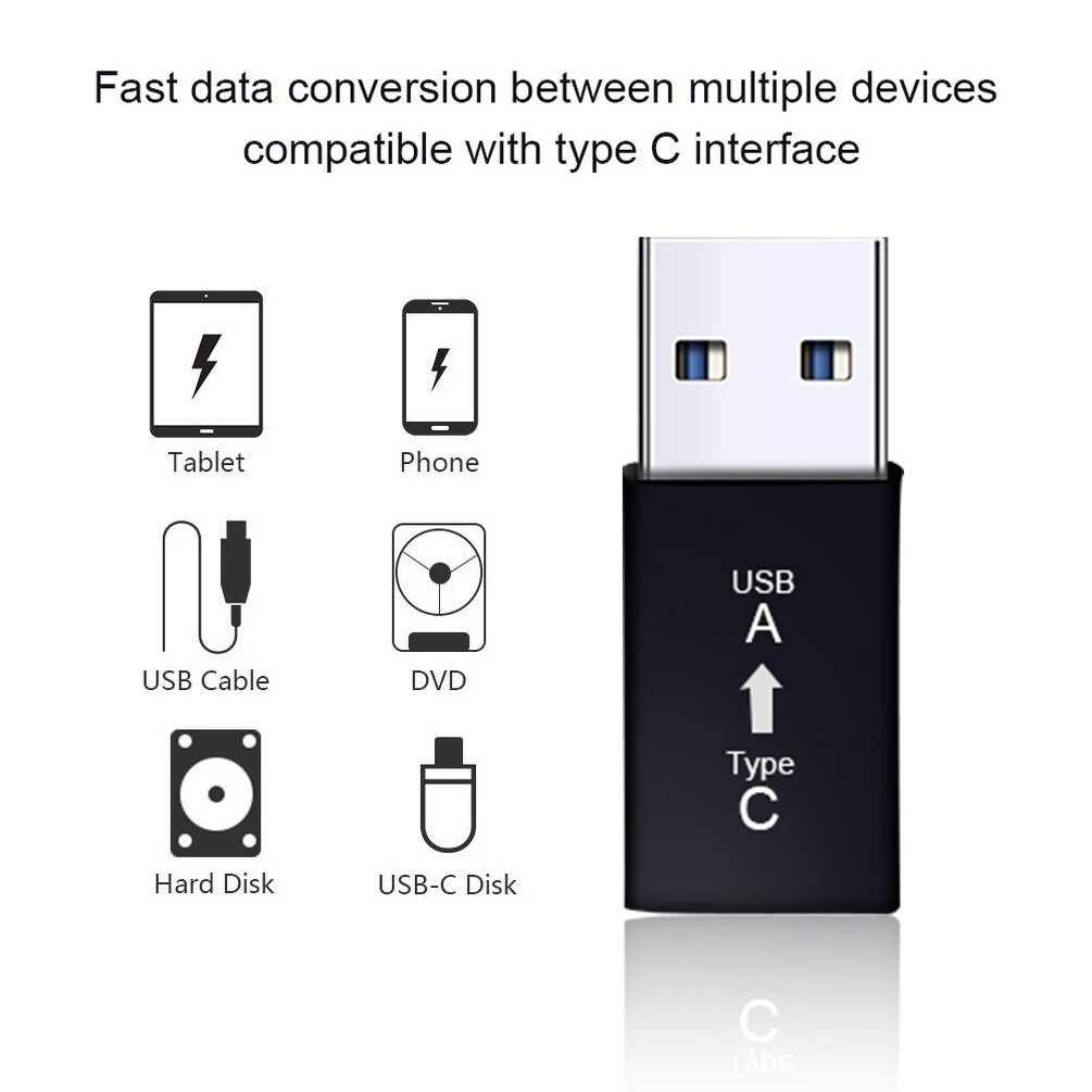 Adattatore universale da tipo c a USB 3.0 adattatore di ricarica USB C disco rigido femmina convertitore maschio USB 3.0a per Samsung Xiaomi Huawei