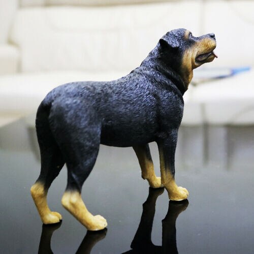 JJM Rottweiler policja placki zwierzę rysunek Canidae z samochodami i zwierzętami dekoracja kolekcjonerska zabawka