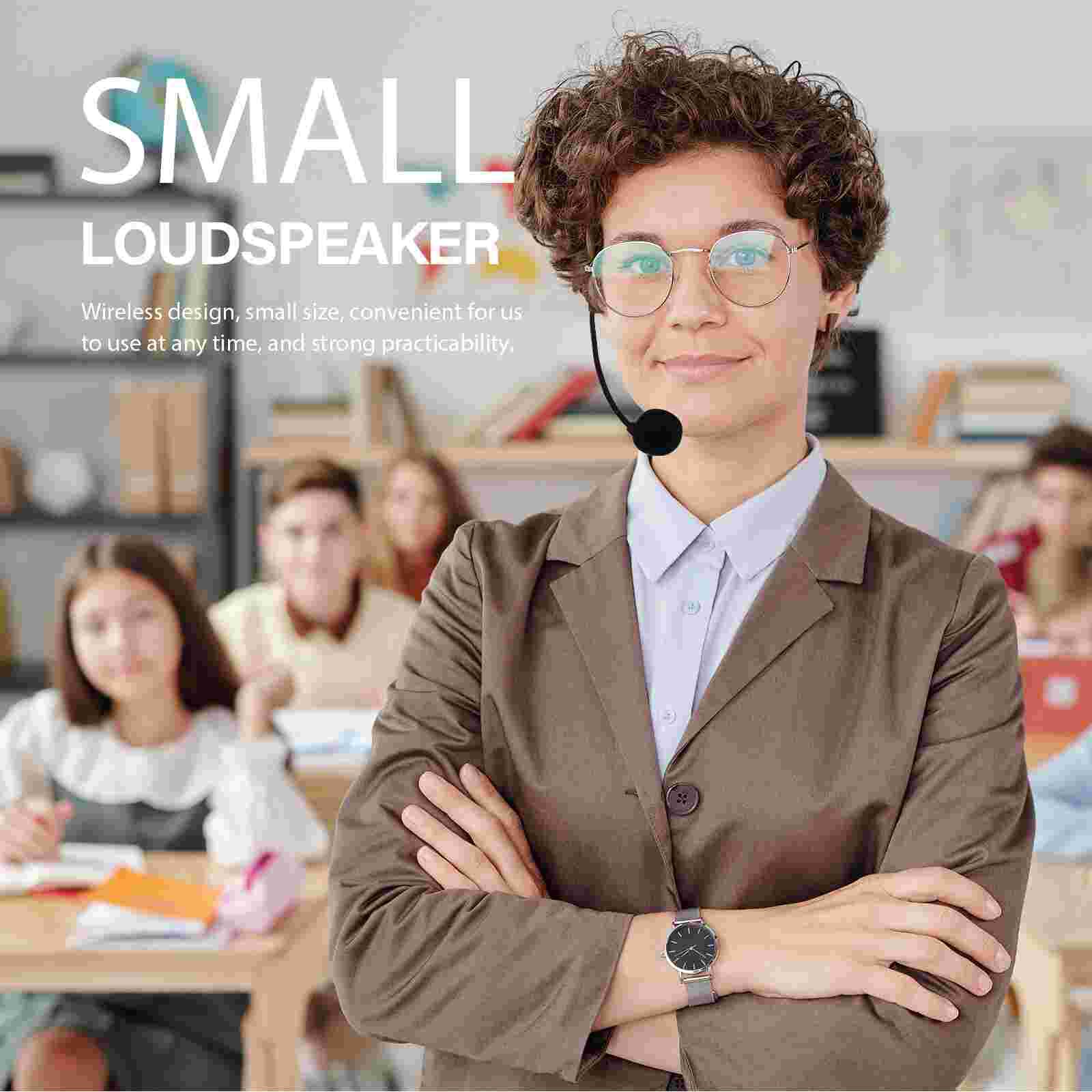 1 Set Wireless Voice Amplifier Wireless Sound Microphone Voice Amplifier Device (Black)