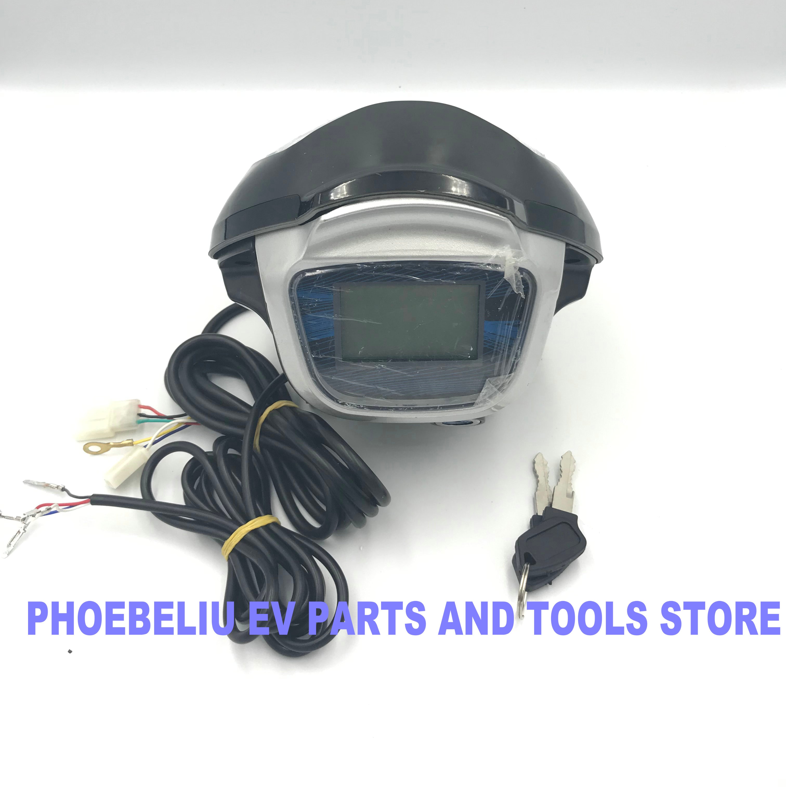 speedometer&battery level indicator&60v display with frontlight &bluetooth for electric bike scooter tricycle mobility diy parts