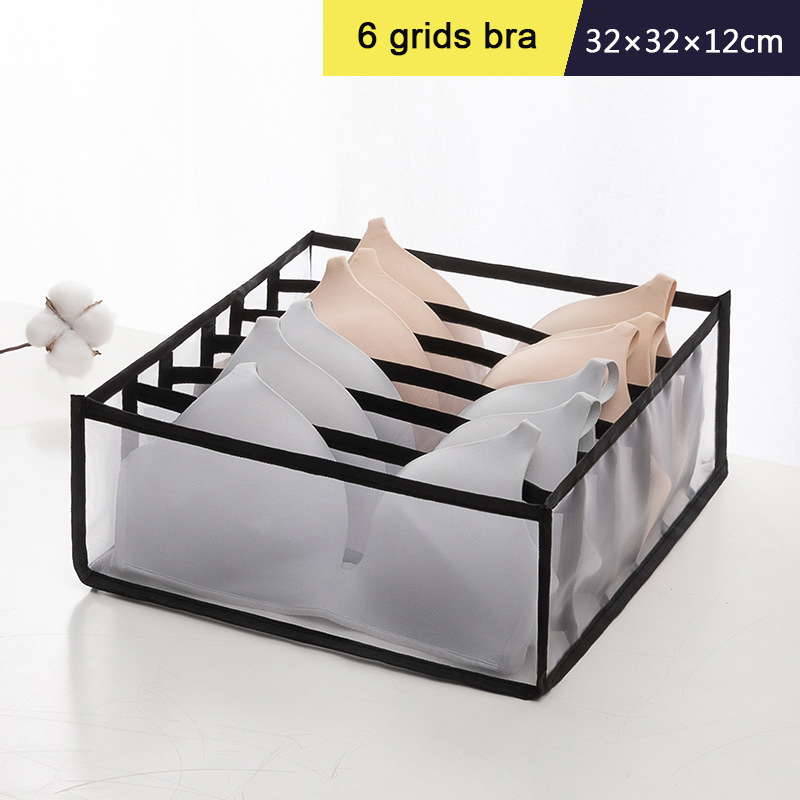 Organizer für Unterwäsche, BH-Organizer, Aufbewahrungsbox, Höschen, Socken, Aufbewahrung, Organisation, Kleiderschrank, Kleidung, Organizer, Schubladenabscheider: dunkel khaki