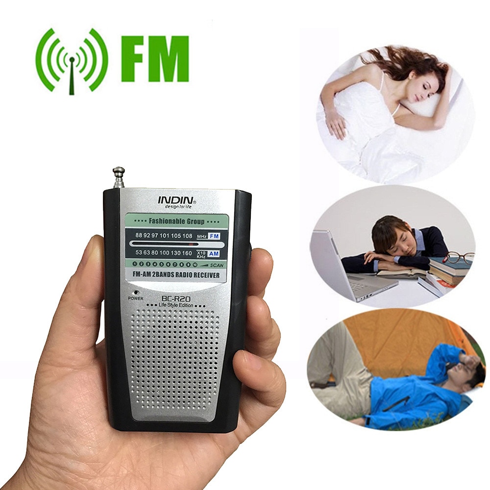BC-R60 Pocket Radio Telescopische Antenne Mini Am/Fm 2-Band Radio Wereld Ontvanger Met Luidspreker 3.5Mm Koptelefoon jack Draagbare Radio