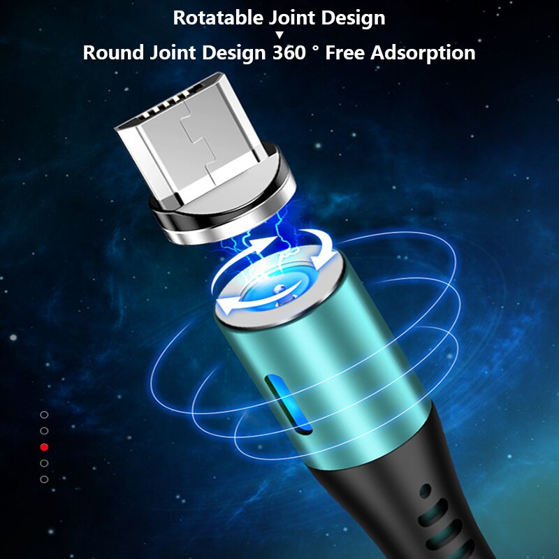 1 Meter Silicone Magnetic USB Cable Charger Fast Charging Magnet Charge Wire Cord For IPhone Android TXTB1