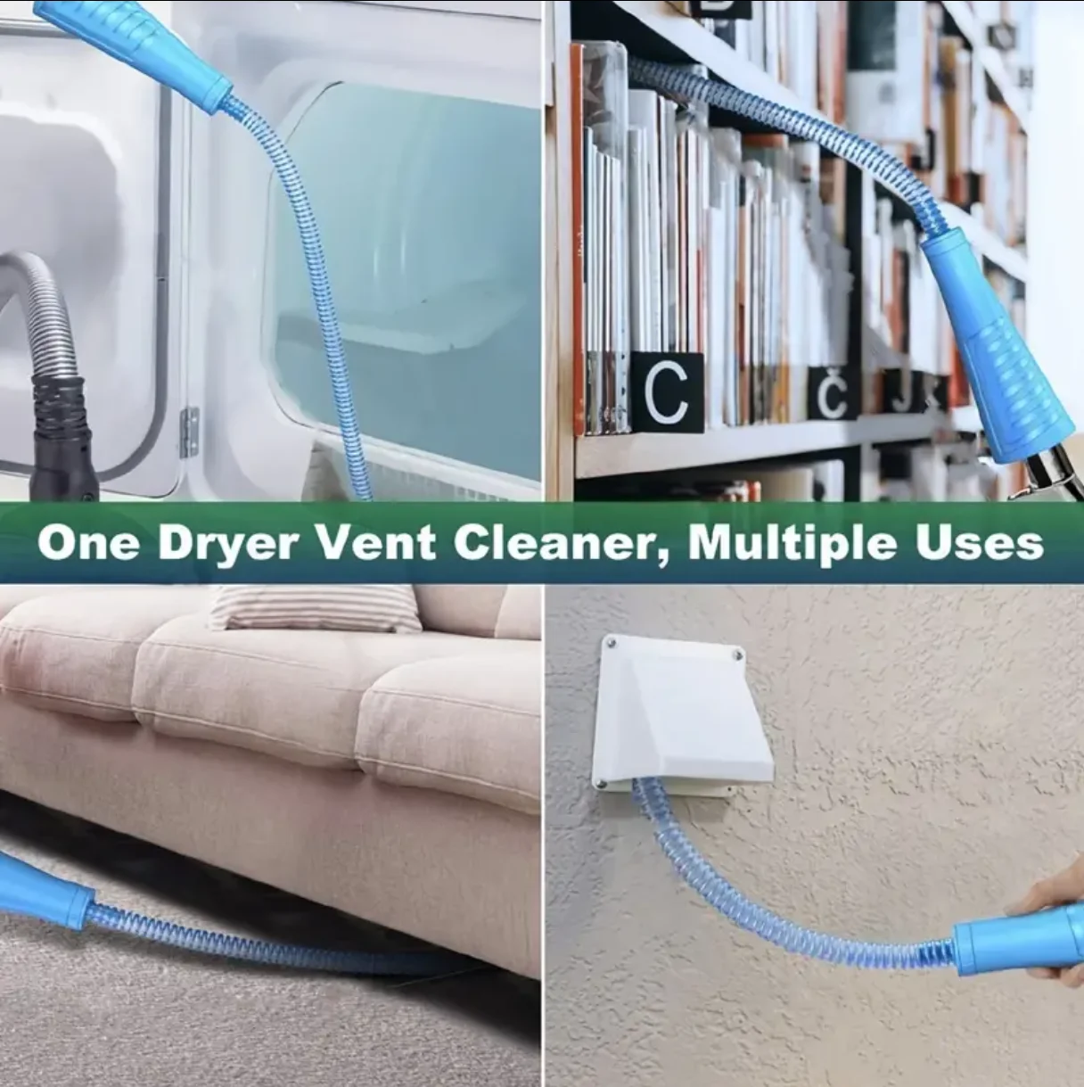 Dryer Vent Cleaner Kit Vacuum Attachment Bendable Dryer Lint Remover Dryer Lint Screen Cleaning Hose