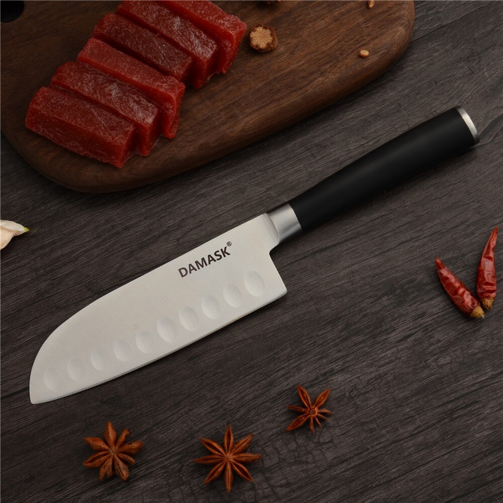 Zinzuo Master Chef Keukenmessen 3Cr13mov Super Sharp Blade Pakka Houten Handvat Roestvrij Stalen Mes Japanse Koken Gereedschap