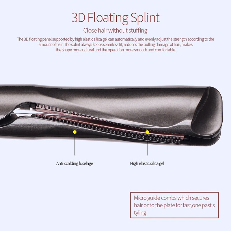Plancha helicoidal para rizar el cabello plancha rizadora alisadora de pelo alisadora