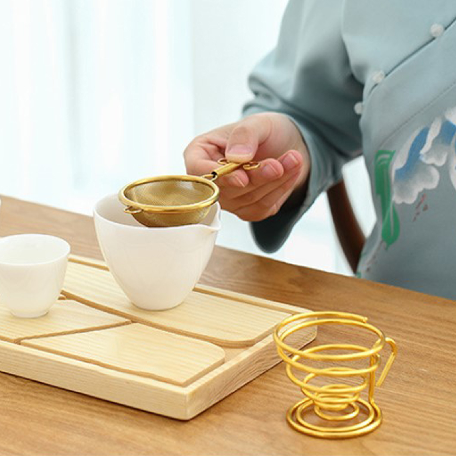 304 Roestvrij Staal Theezeefje Thee Lek Thee Separator Creatieve Japanse Zeef Theezeefje