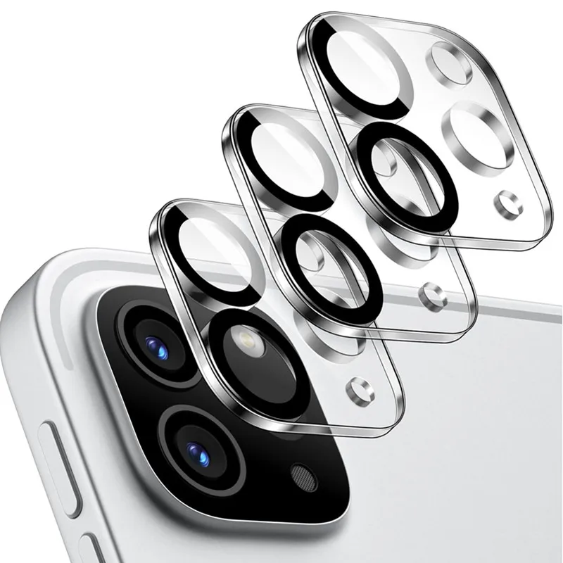 3PCS Camera Lens Protector Tablet Case for IPad Pro 11 12.9 Inch I Pad Air 6 10.9 HD Clear Tempered Glass Cover