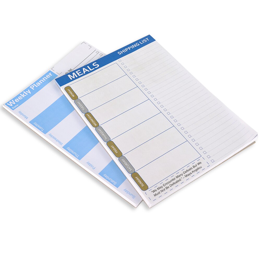 Meal Planner Pad, Man Week Meal Pad,7X10 Inch Notepad for Shopping List & Daily Planning Checklist for Convenient Shopping