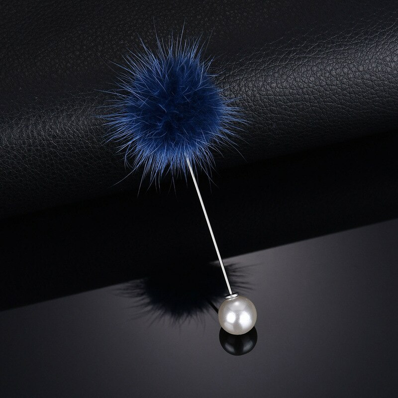 Neue Nette Charme Simulierte Perle Brosche Stifte Für Frauen Koreanischen ist hingefallen Bommel Ball durchbohren Revers Broschen Kragen Schmuck
