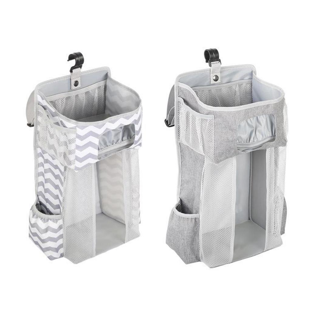 Portable Baby Cradle Hanging Bag Storage Inafnt Bedside for Diaper Partition