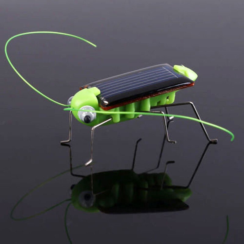Solar Power Toy Energie Crazy Grasshopper Cricket Kit Kerstcadeau Speelgoed 4*1.8Cm M