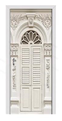 3D Deur Sticker Deur Wrap Muursticker Mural Behang Zelfklevend Pvc Verwijderbare Waterdichte Deur Decal Home Decor: 06 / 95x215cm