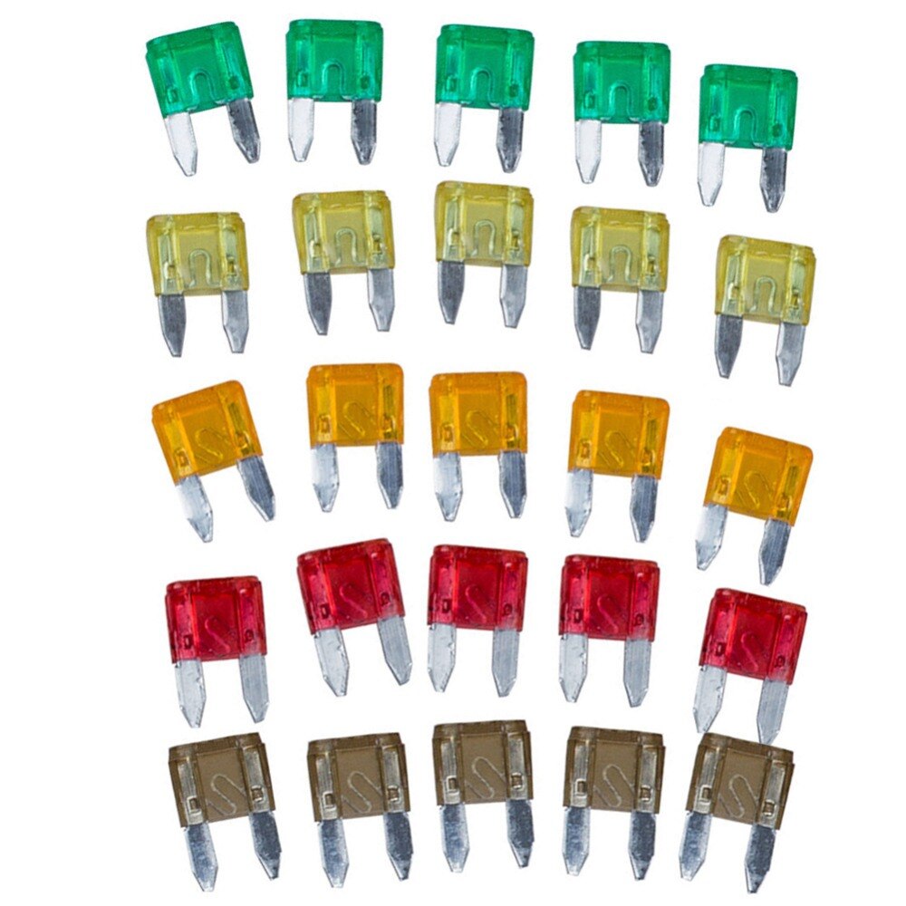 35pcs Mixed Mini Blade Fuse Assortment Set Convenient Durable Auto Car Truck DG Motorcycle SUV Fuses Kit#263291
