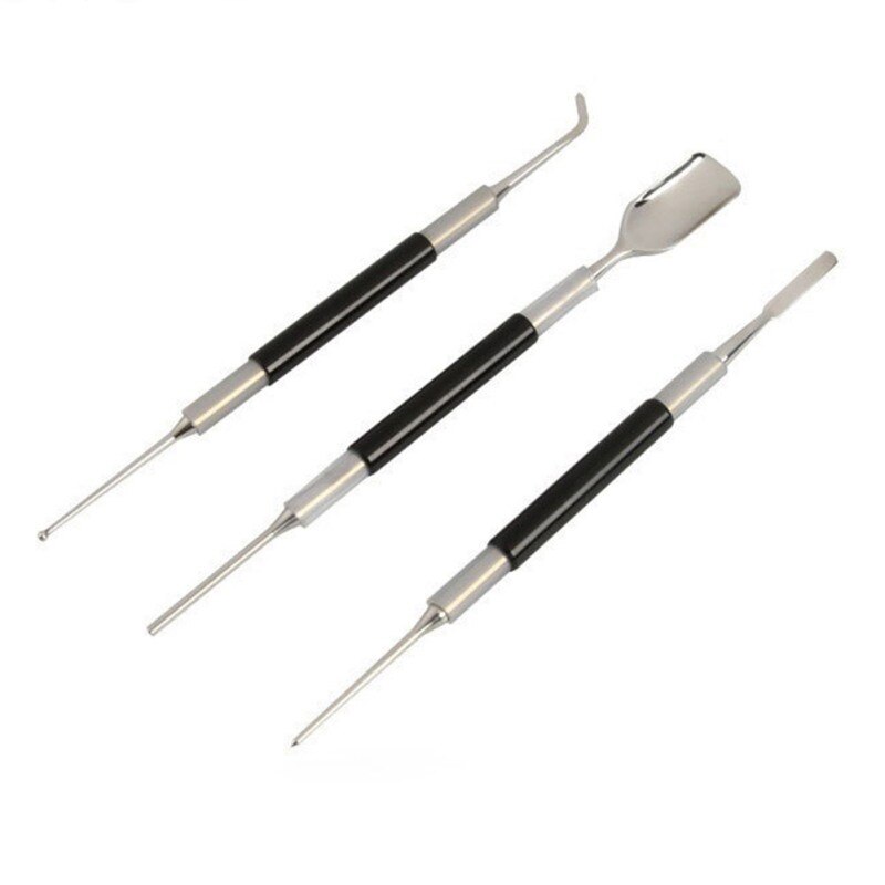 3 stk / sæt rustfrit stål pull blomsternål skarp nib pull blomsternål kaffe pull blomst udskæringsnål til køkken