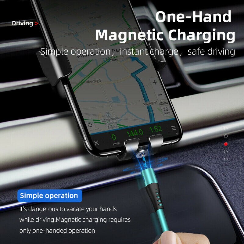 1M 360° Magnetic USB Fast Charger Date Cable Type-C For Samsung Galaxy S8 S9 S10 S11 Plus 10+ Note A90 A80 A40 50 Huawei P30 P20
