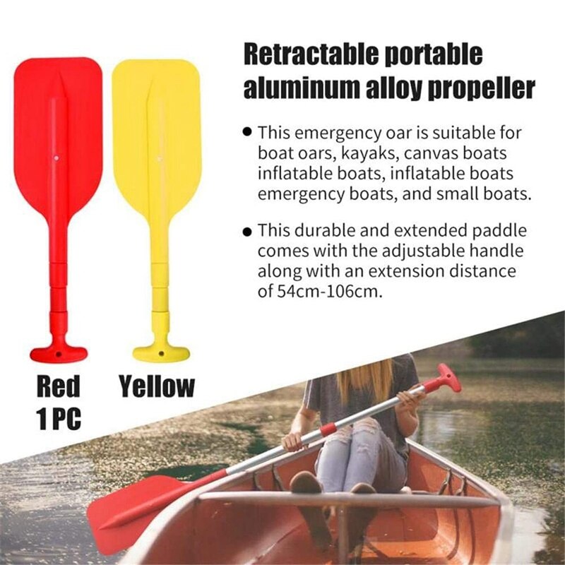 Telescoping Boat Paddle Collapsible Oar Kayak Canoe Boat Accessories Portable Rafting Kayak Paddle for Water Sports