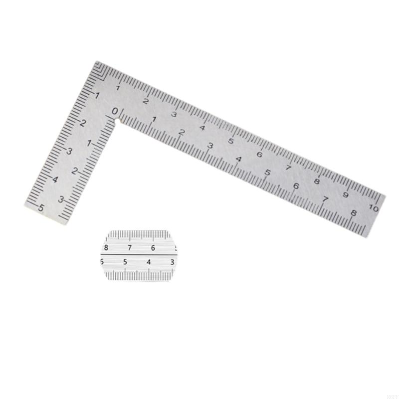 R6FF L Square Ruler Metal Square for Woodworking Measuring Furniture Making