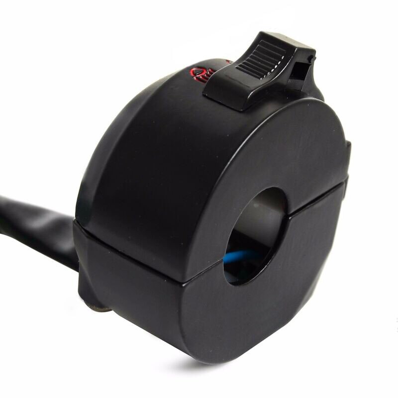 Zwarte stuurschakelaar onderdelen waterdicht universeel 7/8 inch vervanging