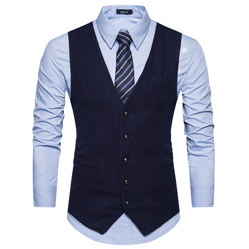 Vest til mænd bryllupsvest mænd herre veste gentleman slim fit social herre vest fest gilet firkantet slips sæt sæt