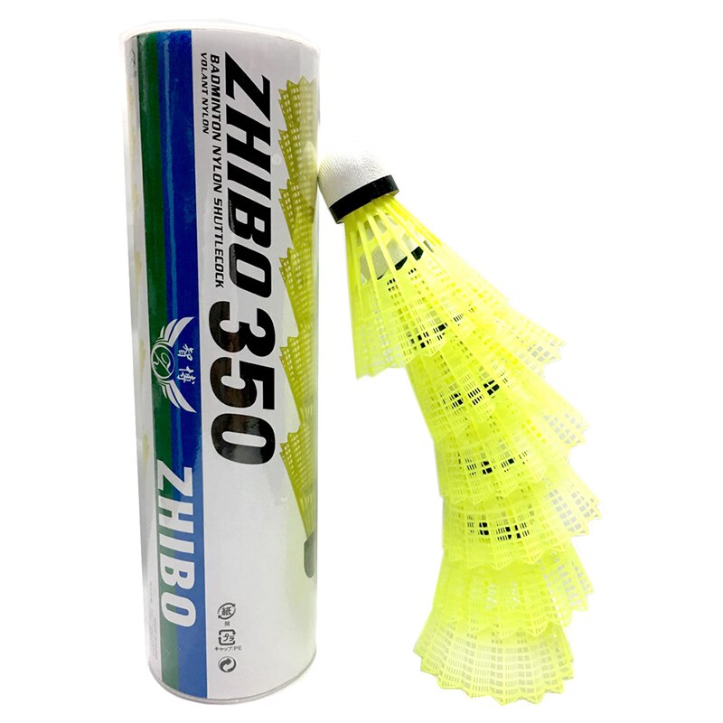 Volantes de bádminton de nailon con gran estabilidad, durabilidad, pelotas de entrenamiento deportivo para interiores y exteriores, subventa: Amarillo