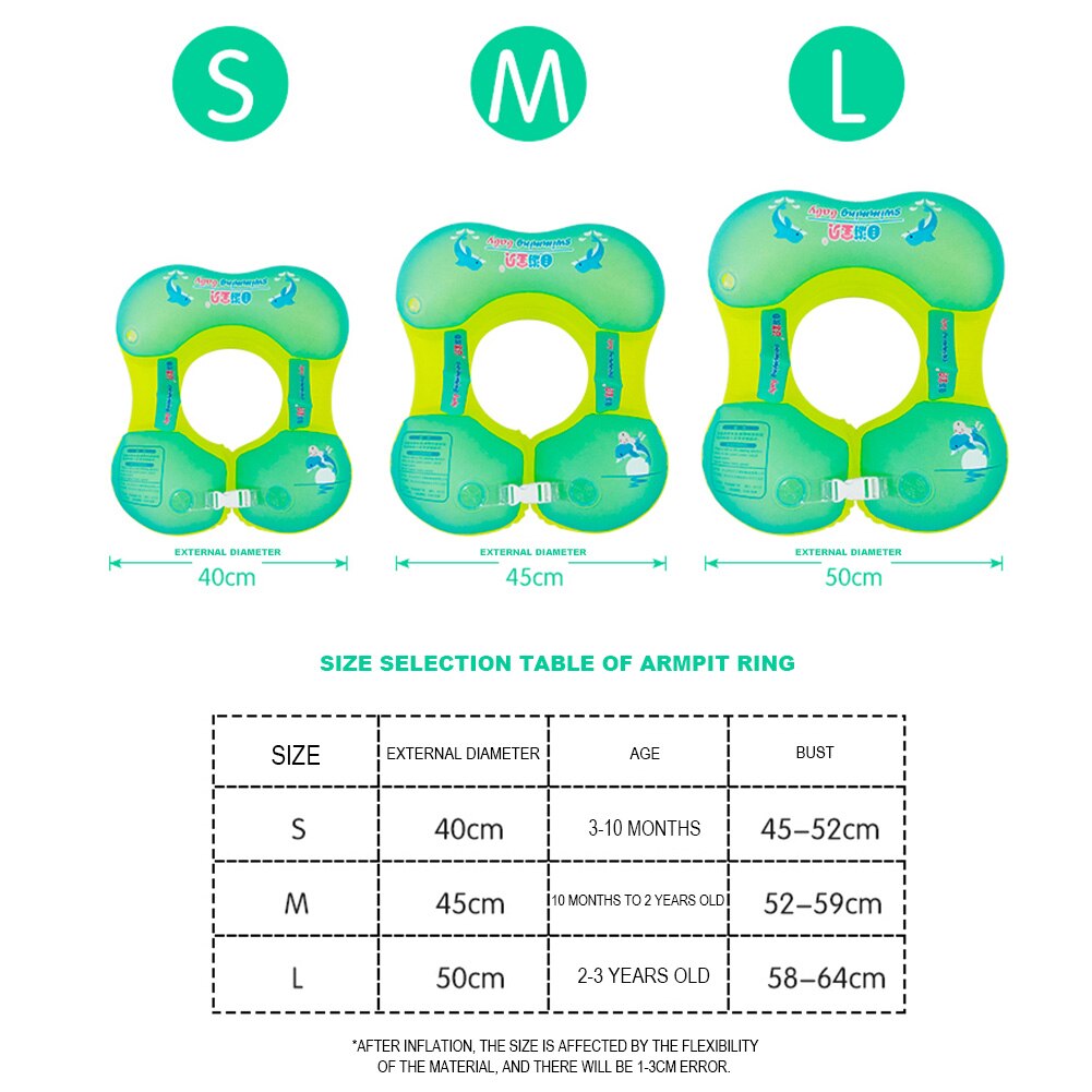 Baby Zwemmen Ring Opblaasbare Drijvende Oksel Zachte Anti Turn Over Float Cirkel Speelgoed Zwembad Accessoires Cirkel Bad Opblaasbare Ring