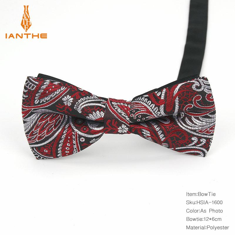 Strikjes Bruidegom Mannen Plaid Streep Das Voor Mannen Dot Vlinder Gravata Mannelijke Ster Huwelijk Bruiloft Paisley Strikjes: IA1600