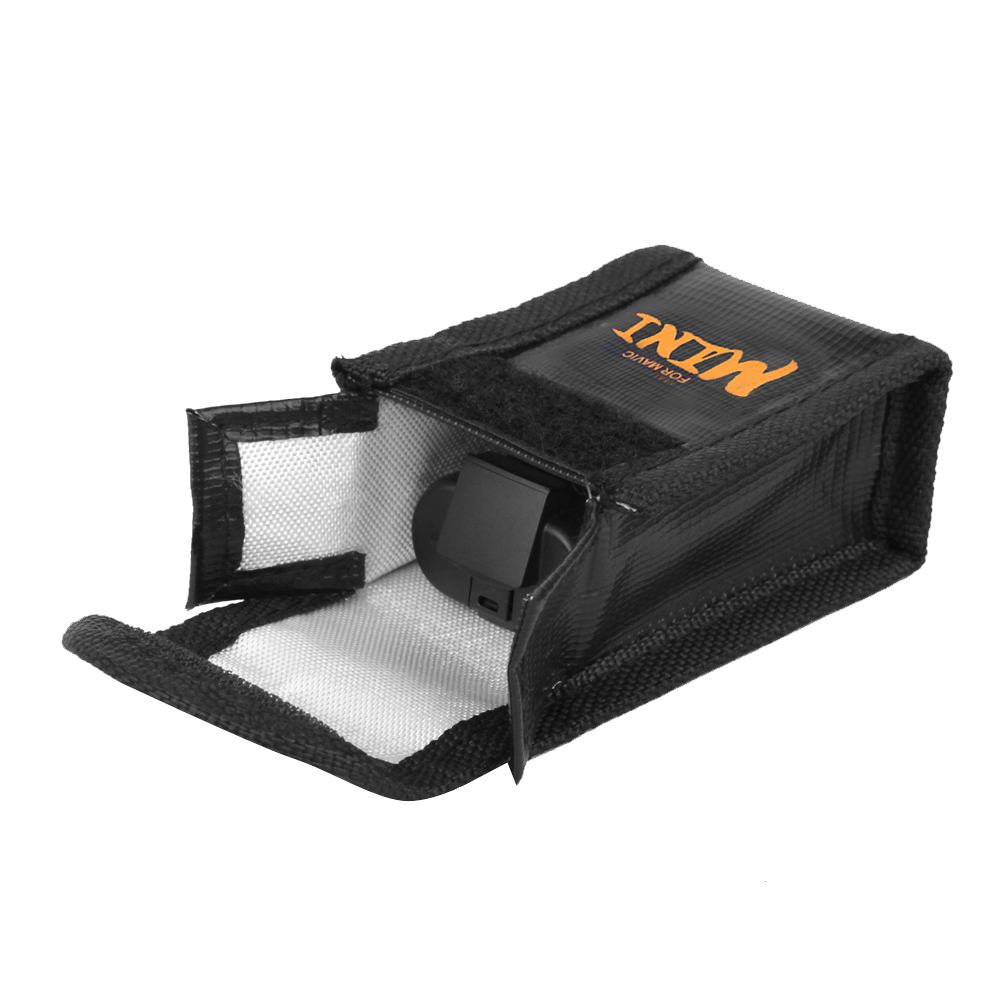 Sac De Rangement Anti-explosion Yhenlovtt Pour Batterie Mavic 4 Pro - Ignifuge, Fibre De Verre, 13.7x8.1x2.6 Cm