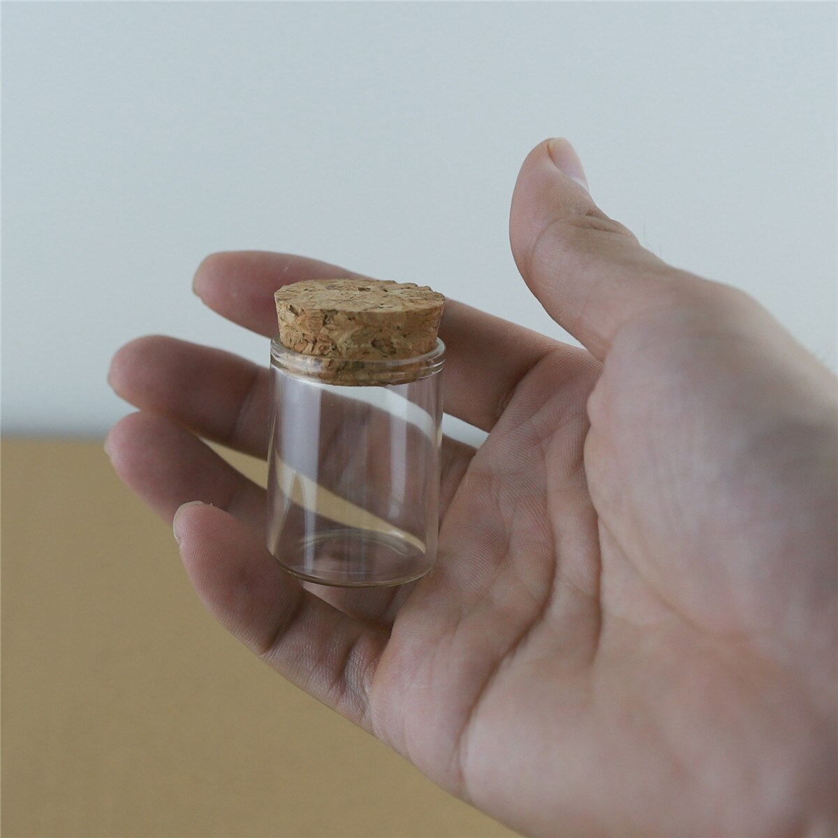 Frascos de vidrio de 30mm de diámetro, Mini frascos de corcho para manualidades, botellas de deseos de vidrio de viaje, 24 Uds.