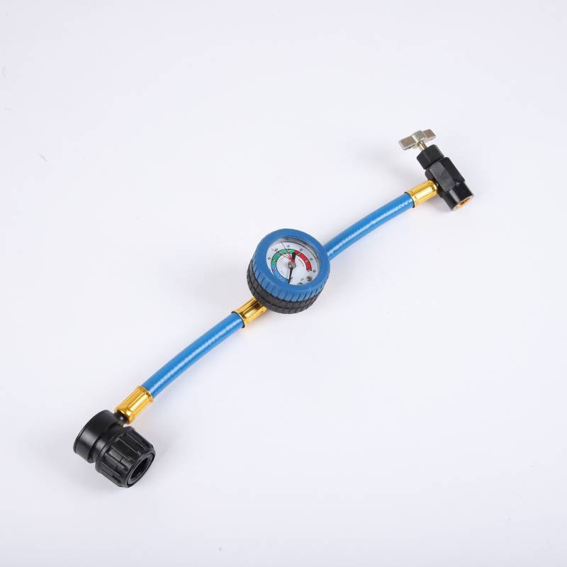 R134a manomètres de pression de tuyau de réfrigérant de climatisation de voiture pour outils de climatiseur de réfrigérant