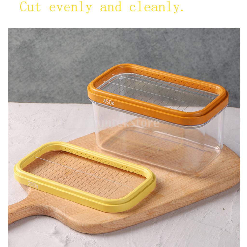 2 en 1 beurre trancheuse conteneur beurre plat beurre gardien conteneur avec couvercle 2 TYPE