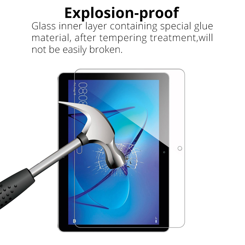 Protector de pantalla de cristal templado película para Huawei MediaPad T5 10 T3 9,6 M5 Lite 10,1 MatePad T8 8,0 Honor V6 10,4 MatePad Pro 10,8