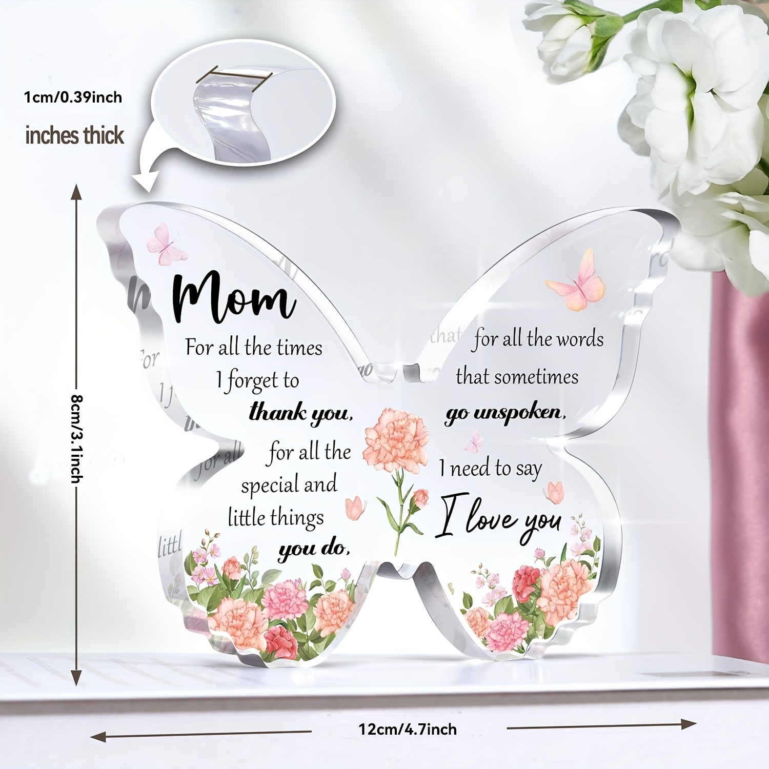Cadeaudeken voor mama, dochter, zoon, ik hou van je dear mom met bedrukte letters voor Kerstmis, verjaardag, Moederdag, zachte flanellen deken (Dear Mom-152,4 x 203,2 cm Cadeaudeken voor mama, dochter, zoon, ik hou van je dear mom met bedrukte letters voor Kerstmis, verjaardag, Moederdag, zachte flanellen deken (Dear Mom-152,4 x 203,2 cm