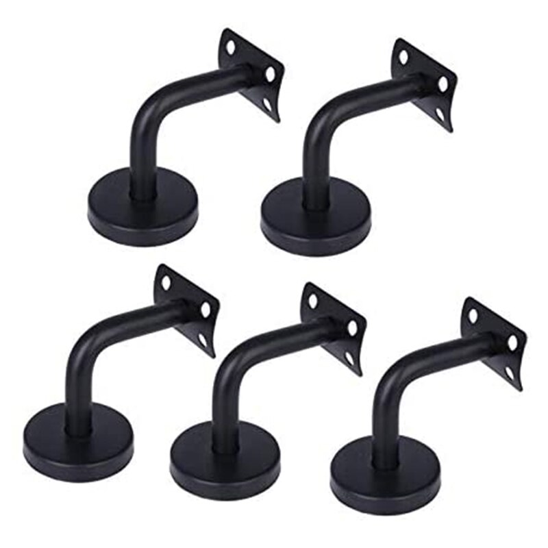 Sturdy Handrail Bracket, Solid Banister Rail Bracket, Stair Handrail-5PCS-Curved Joint 60X80mm