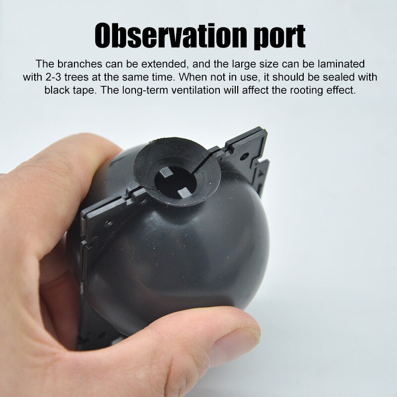 Caja para crecimiento de raíces de planta para jardín doméstico, Bola de alta presión, equipo de enraizado para injerto, 5/8/12cm