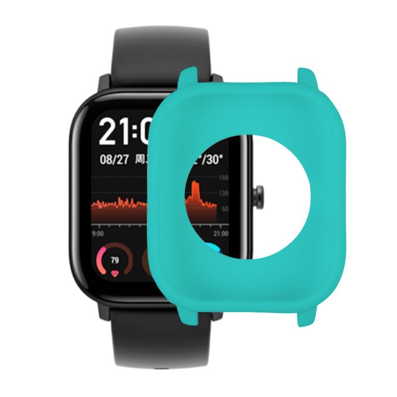 Nuovo 1PC Astuto della vigilanza Protezione GTS Della Copertura Accessori per Huami Amazfit GTS Orologio Custodia protettiva In Silicone Morbido Borsette Telaio paraurti: green