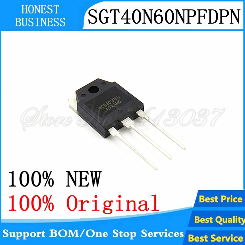 Yeni 10 adet 40N60NPFD TO-3P 40N60 600V 40A IGBT SGT40N60NPFDPN TO3P ...