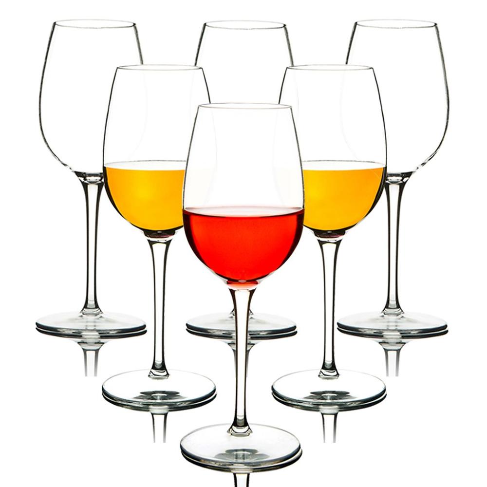 HXM 1/2/4/6 uds/set de copas de vino irrompibles Tritan PVC inastillables copas de vino, copas de vino, copas para beber, copas para el hogar, bodas: 6pcs