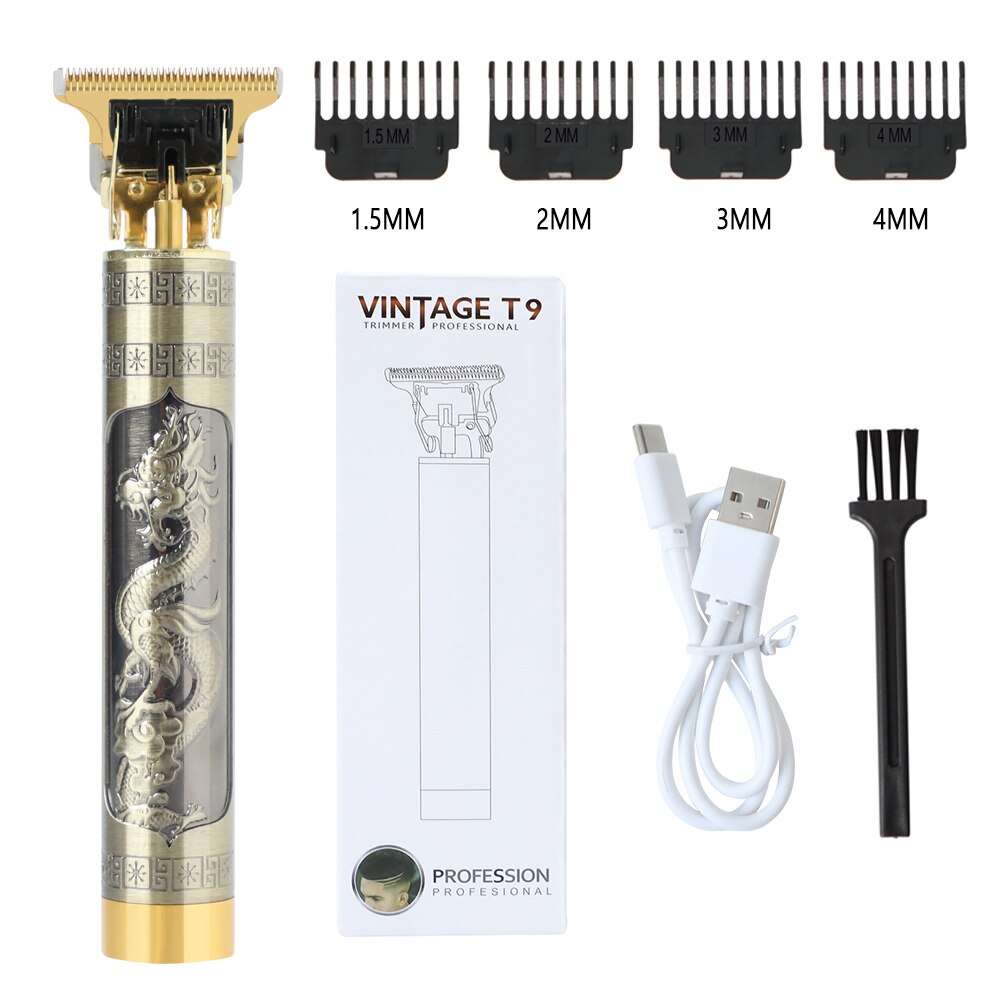 Cortadora de pelo para hombre, afeitadora de barba sin cabeza, maquinilla de afeitar eléctrica, inalámbrica, corte USB, barbería cortapelos cortar pelo corta pelo hombre barba hair peluquería: longfeng