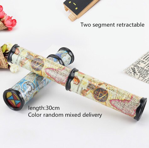 1Pcs Brand Kaleidoscopes Kids Toys Scalable Extended Rotation Adjustable Kaleidoscope Fancy Color World kids Educational Toy ZXH: Large map