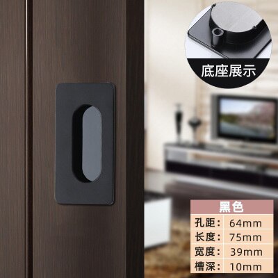 1 Pc Embedded Schuifdeur Handgrepen Verborgen Onzichtbare Kast Kledingkast Kabinet Push/Pull Handvatten Deur Hardware: 4