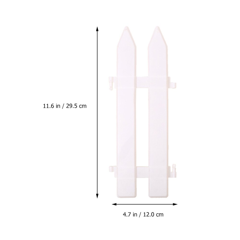 10Pcs White Plastic Fence Christmas Xmas Tree Wedding Party Fence Decoration