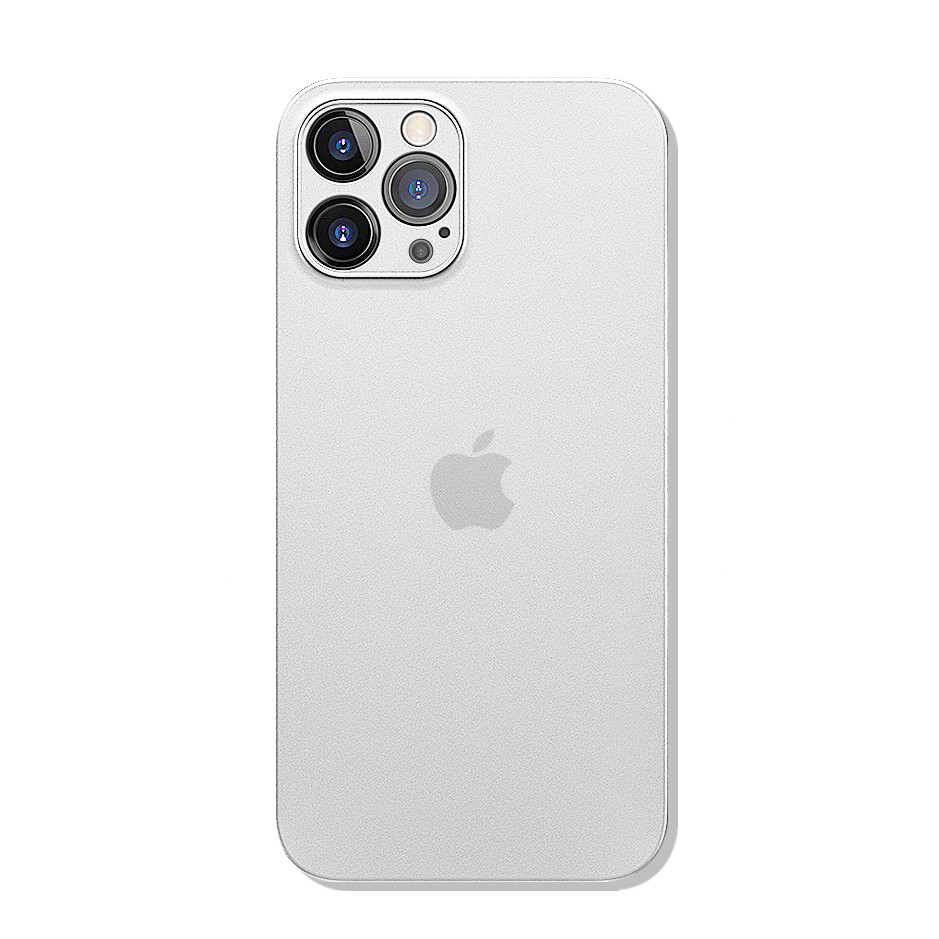 Coque de téléphone ultra fine pour Apple iPhone, coque arrière complète pour iPhone 13 Pro Max 256, iPhone 11 12 13 mini 14 Pro X Poly XS Max Cases, 0.3mm: PP / WHITE