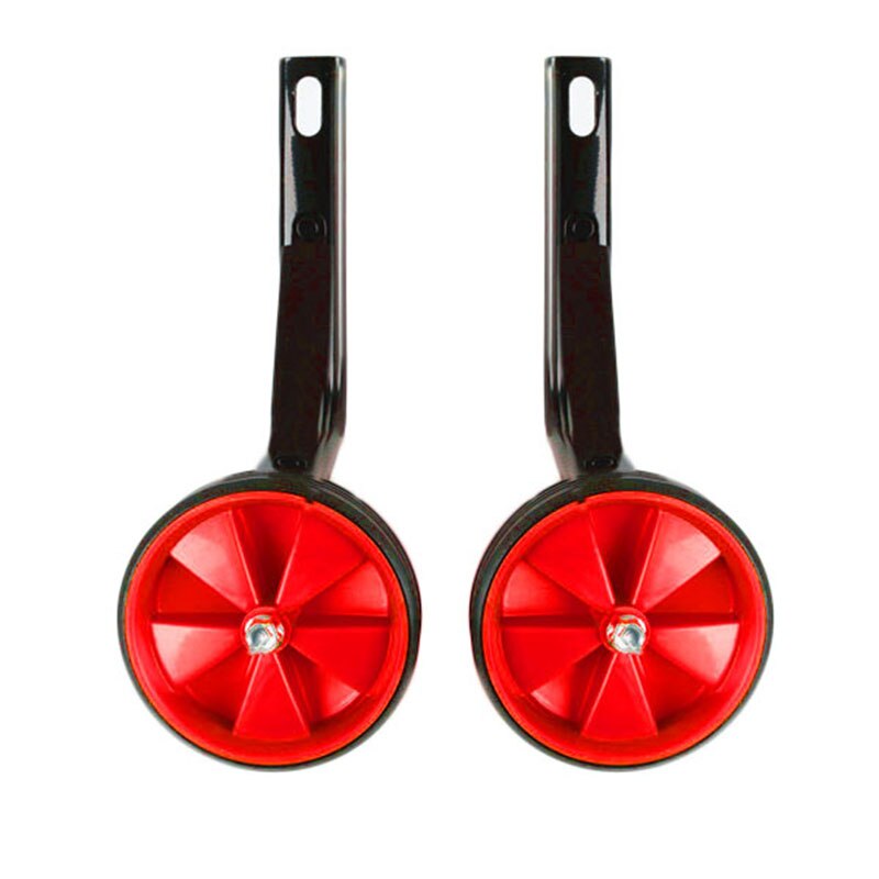 1 Pair Kids Bicycle Bike Auxiliary Wheel Training Wheel With Holder Brand Children Learning Riding Supplies: Red