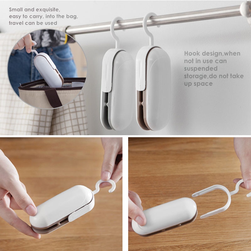 Huishoudelijke Apparaten Mini Warmte Sluitmachine Voor Tassen Handige Heater Pakket Sealer Klemmen Voor Keuken Verpakkingsmachine Voor Voedsel