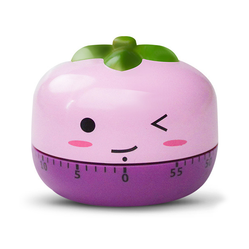 Mechanical Kitchen Timer with Cartoon Animal Pattern, Cooking Alarm Clock, Stimulating Countdown Timer, Conference Room Timer: Brown