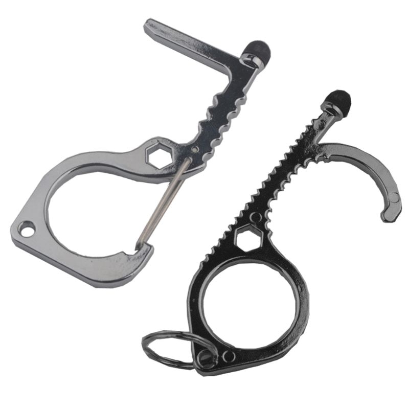 No Touch Door Opener Tool Mini Reusable Handle Keychain Press Elevator Button Hand Stick for Home Outdoor